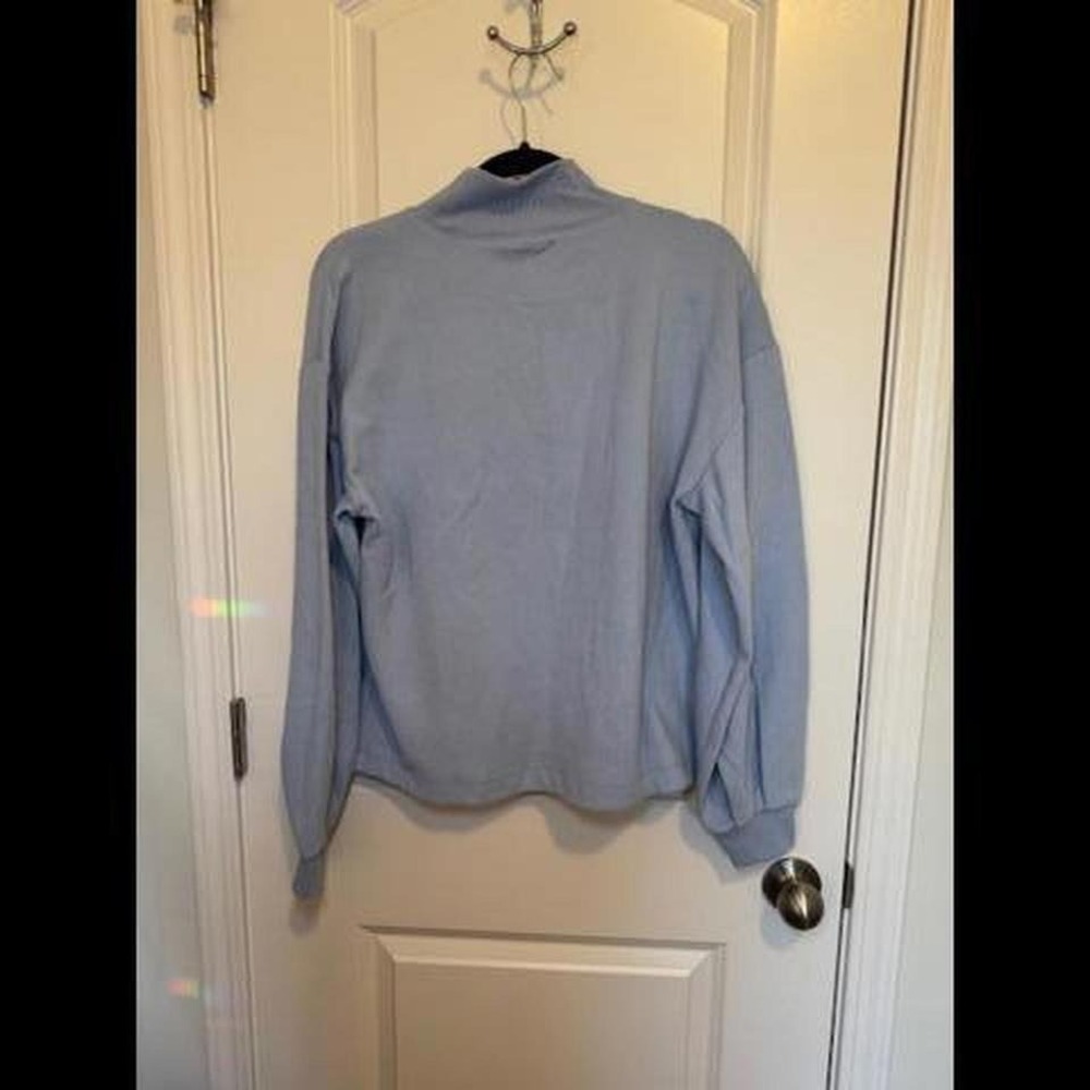 Loft - Mock Neck Balloon Sleeve Top - Picture 4 of 4